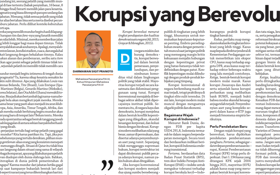 Korupsi yang Berevolusi